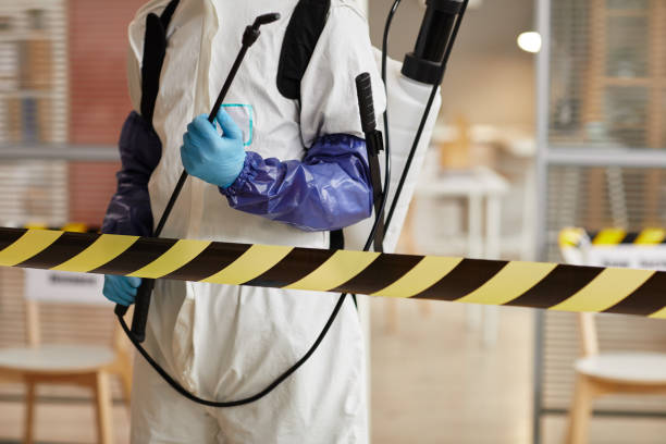 Professional Sewage Cleanup technician working in Scranton, AR